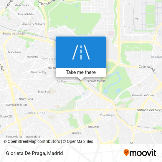 mapa Glorieta De Praga