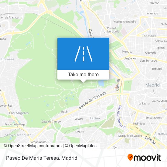 Paseo De María Teresa map