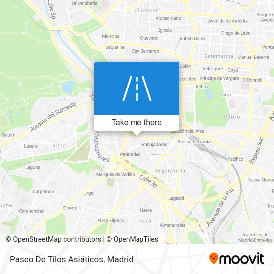 Paseo De Tilos Asiáticos map