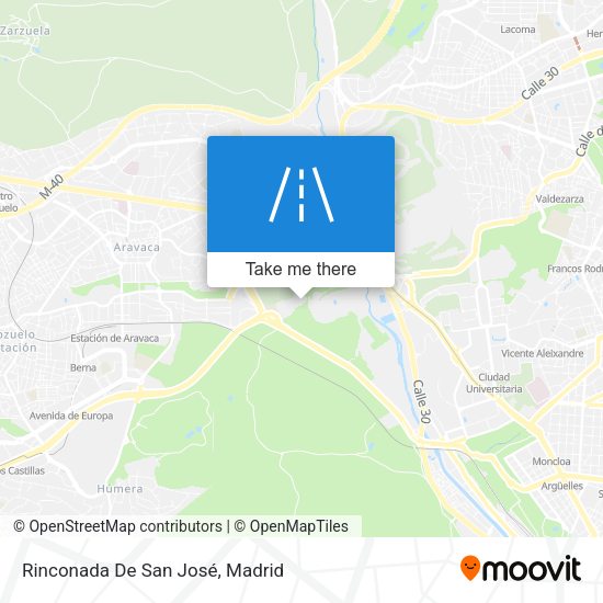 Rinconada De San José map