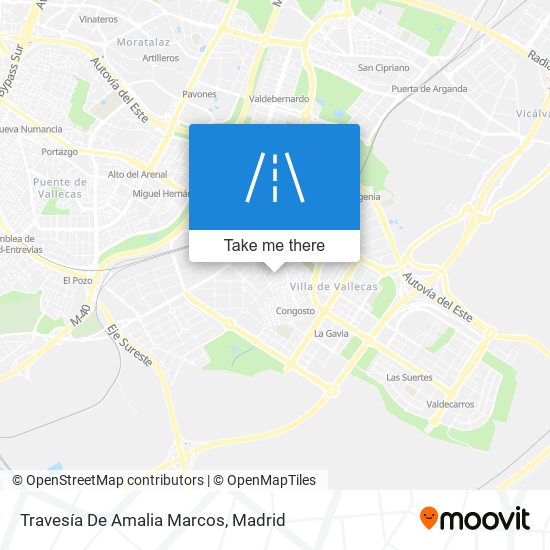 mapa Travesía De Amalia Marcos