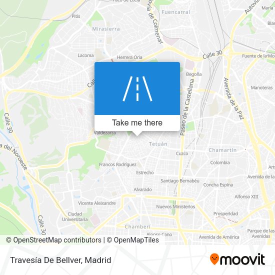 Travesía De Bellver map