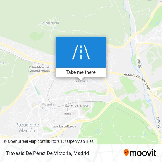 Travesía De Pérez De Victoria map