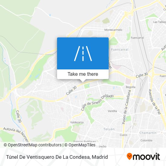 mapa Túnel De Ventisquero De La Condesa