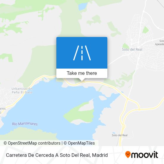 Carretera De Cerceda A Soto Del Real map
