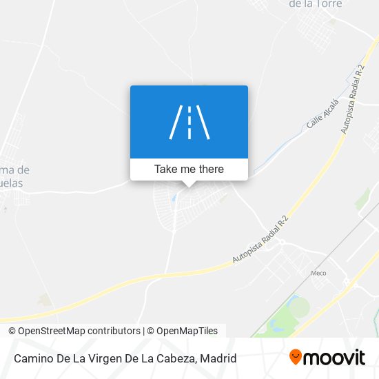 mapa Camino De La Virgen De La Cabeza