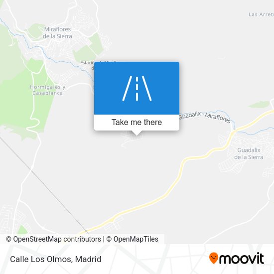 Calle Los Olmos map