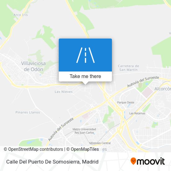 Calle Del Puerto De Somosierra map