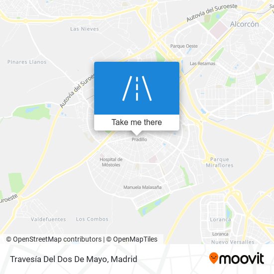 Travesía Del Dos De Mayo map