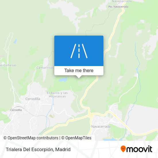 Trialera Del Escorpión map