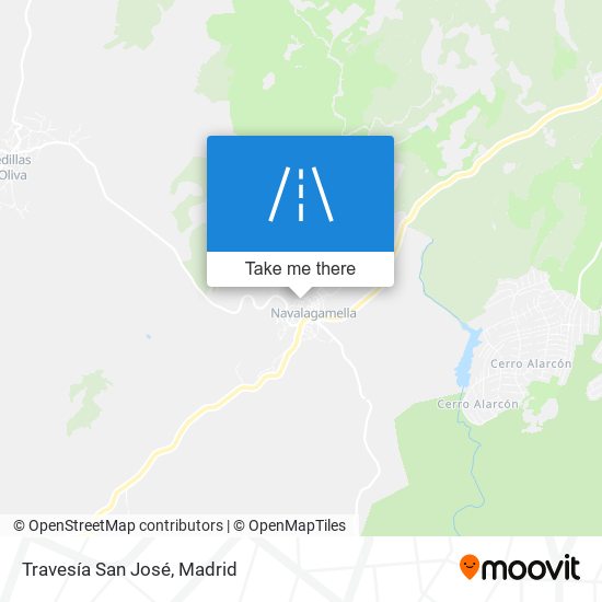 Travesía San José map