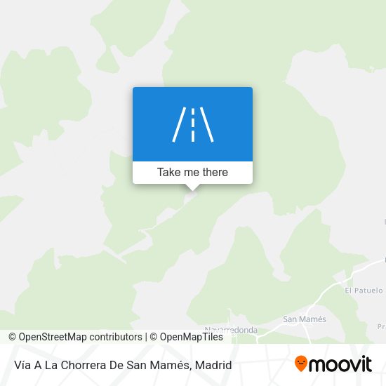 Vía A La Chorrera De San Mamés map
