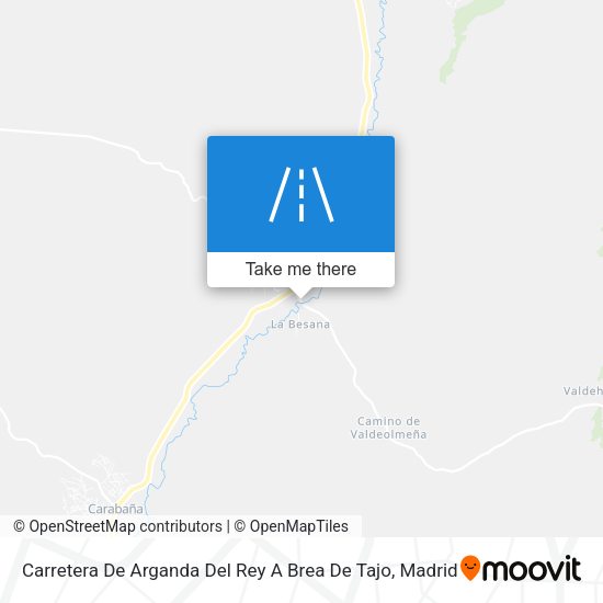 Carretera De Arganda Del Rey A Brea De Tajo map