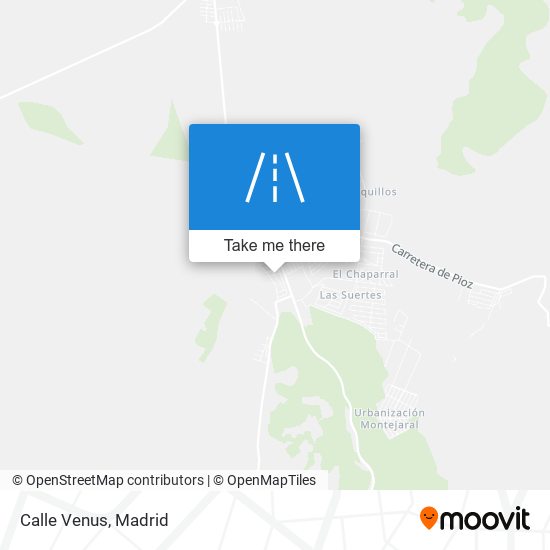 Calle Venus map