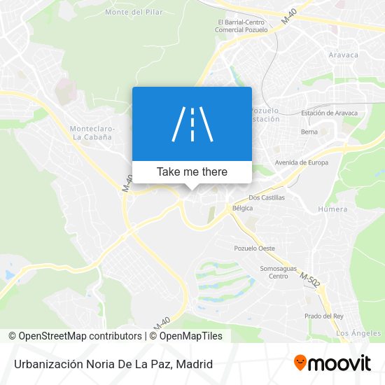 Urbanización Noria De La Paz map