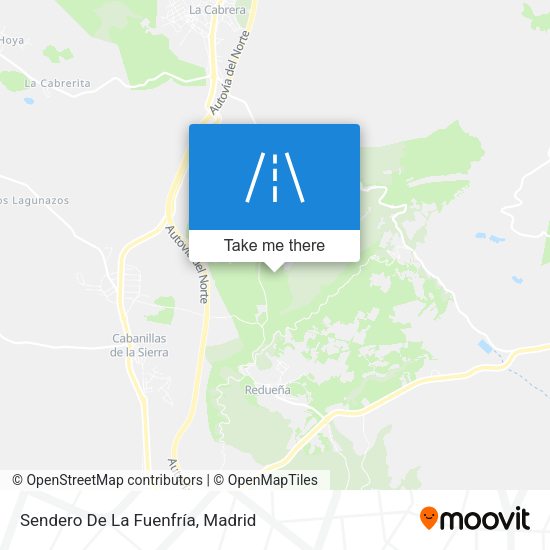 Sendero De La Fuenfría map