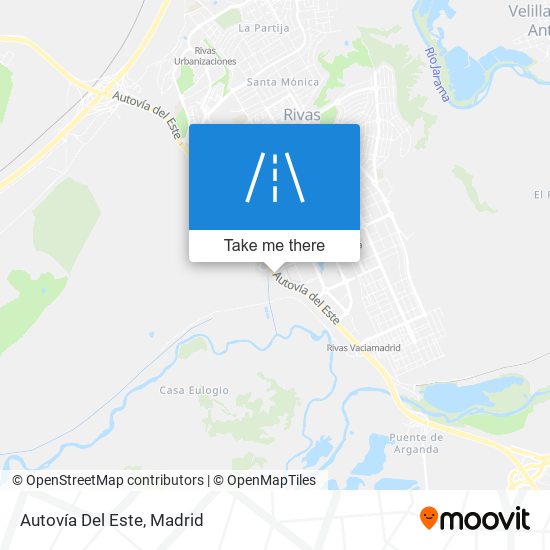 Autovía Del Este map