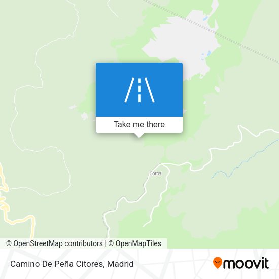 Camino De Peña Citores map