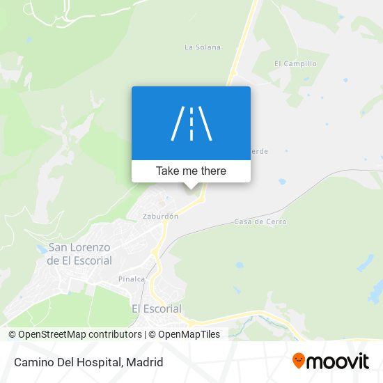 mapa Camino Del Hospital