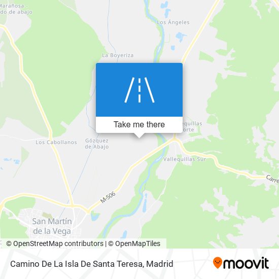 Camino De La Isla De Santa Teresa map