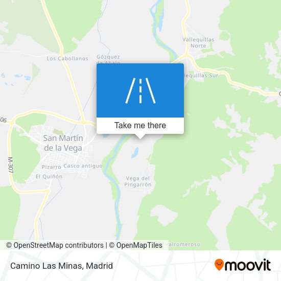 Camino Las Minas map