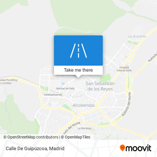 mapa Calle De Guipúzcoa