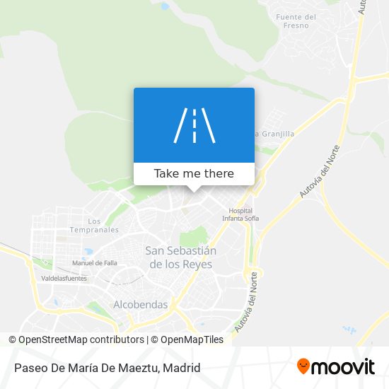 mapa Paseo De María De Maeztu