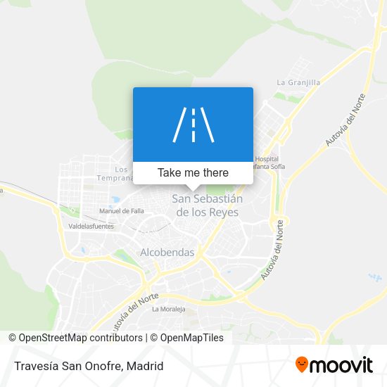 Travesía San Onofre map