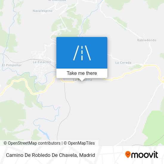 Camino De Robledo De Chavela map