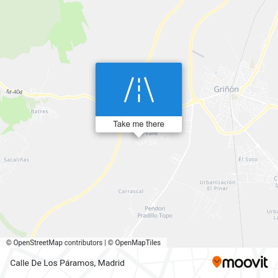 Calle De Los Páramos map