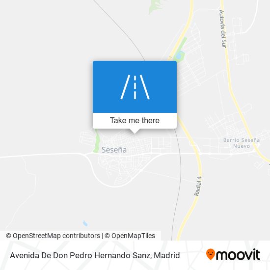 mapa Avenida De Don Pedro Hernando Sanz