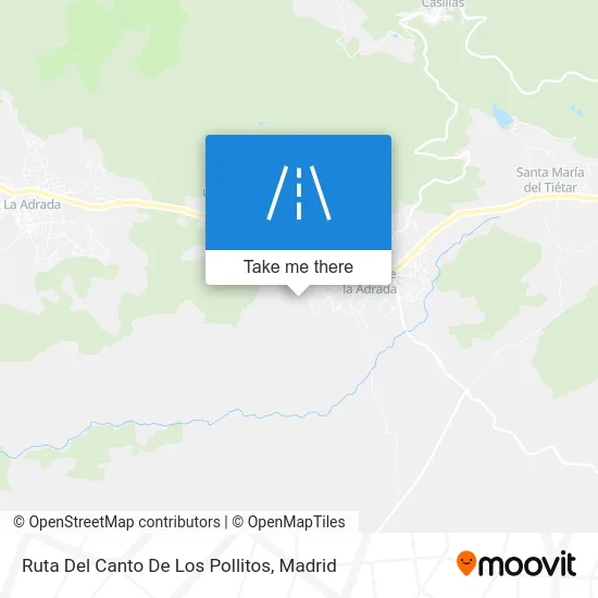 Ruta Del Canto De Los Pollitos map
