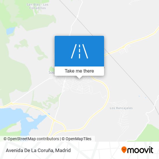 mapa Avenida De La Coruña