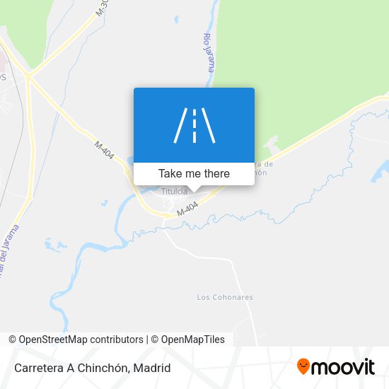 Carretera A Chinchón map