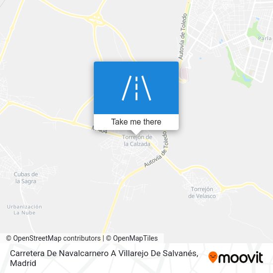 Carretera De Navalcarnero A Villarejo De Salvanés map