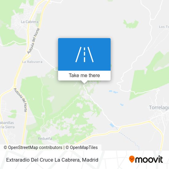 Extraradio Del Cruce La Cabrera map