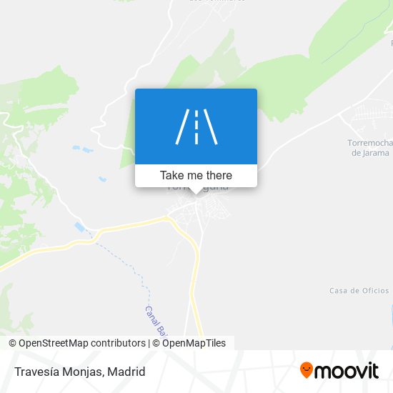 mapa Travesía Monjas