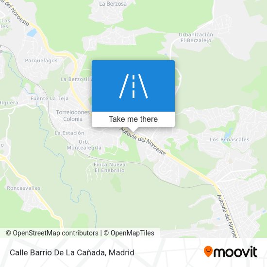 Calle Barrio De La Cañada map