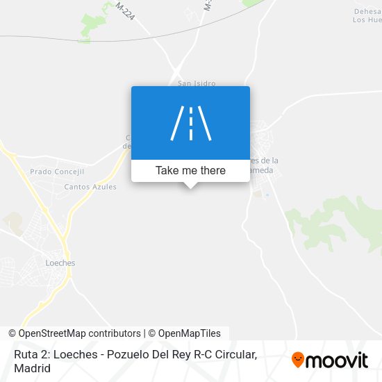 Ruta 2: Loeches - Pozuelo Del Rey R-C Circular map