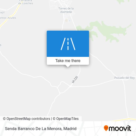 Senda Barranco De La Menora map