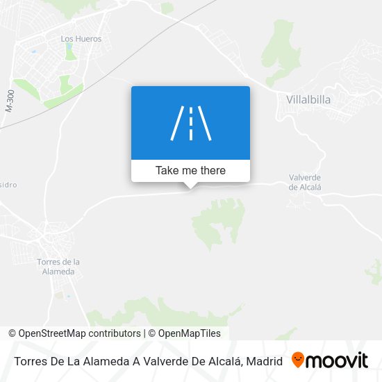 Torres De La Alameda A Valverde De Alcalá map
