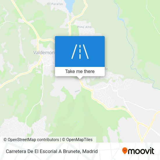 Carretera De El Escorial A Brunete map
