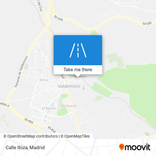 Calle Ibiza map