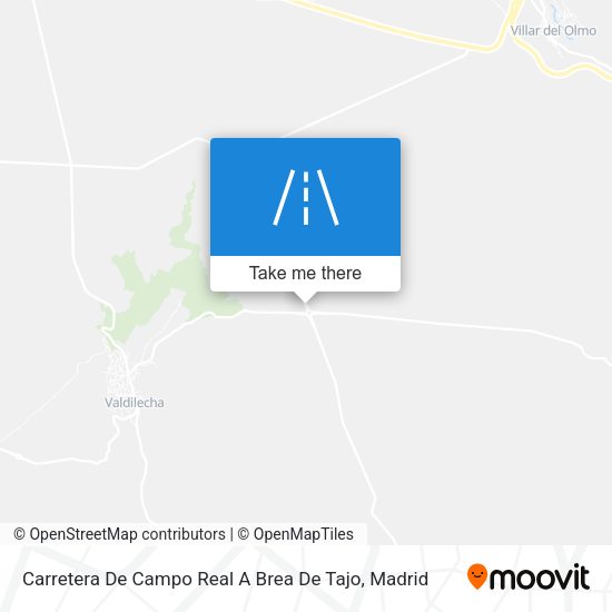 Carretera De Campo Real A Brea De Tajo map