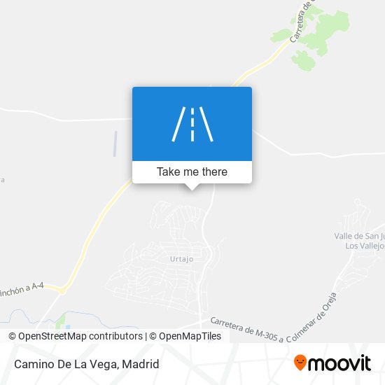 Camino De La Vega map