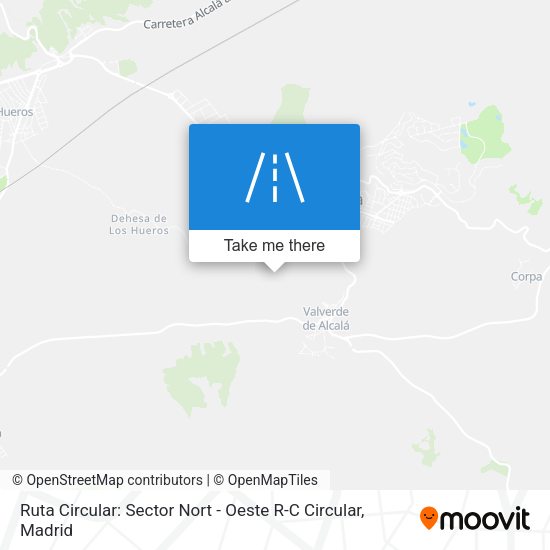 Ruta Circular: Sector Nort - Oeste R-C Circular map