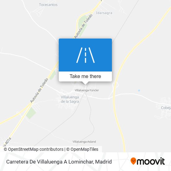 Carretera De Villaluenga A Lominchar map