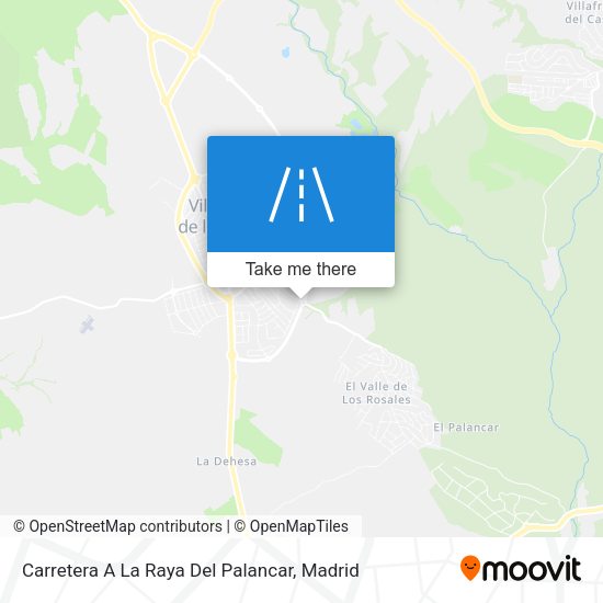 Carretera A La Raya Del Palancar map