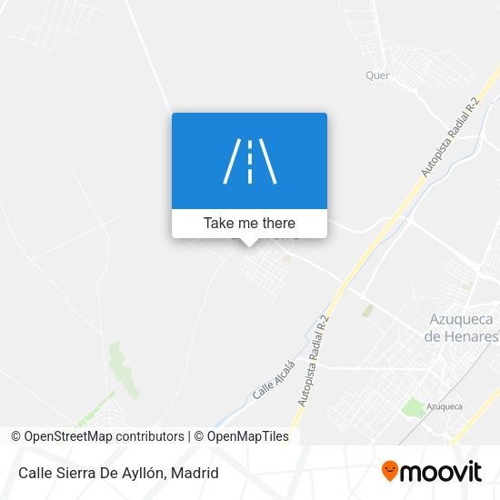 Calle Sierra De Ayllón map