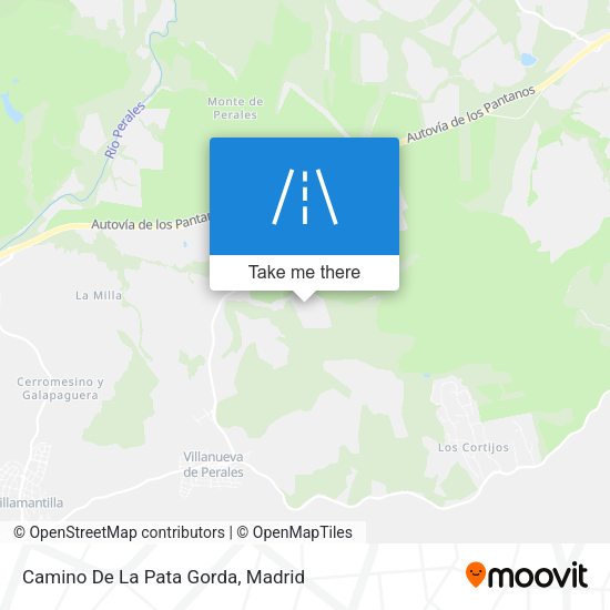 Camino De La Pata Gorda map